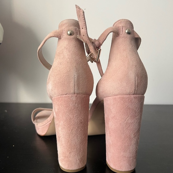 Pink Suede Nine West Heels - Picture 1 of 6